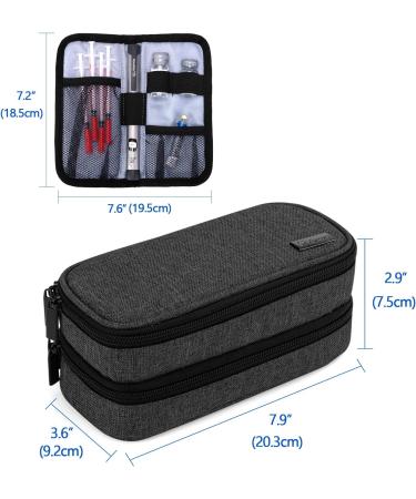 Yarwo Insulin Cooling Bag for Diabetes | Diabetic Accessories & Injection Storage | Medium Black with 2 Fridge Packs - Buy Online on GoSupps.com