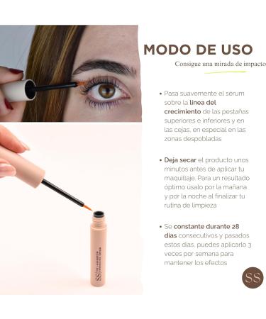  SS Double S Beauty SS | Double S Beauty - The Enhancing Eyelash and Eyebrow Serum | Eyebrow Growth Serum | Long Strong and Bushy Eyelashes and Eyebrows | Peptides + Niacinamide + Chamomile Extract + Vitamins - Buy Online on GoSupps.com