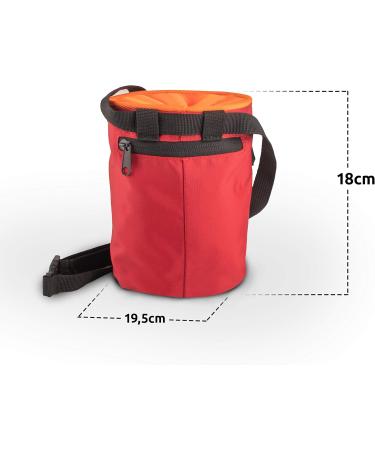 TOPSIDE Chalk Bag for Climbing & Bouldering - Red | Durable Lightweight Perfect for Outdoor Adventures - Buy Online on GoSupps.com