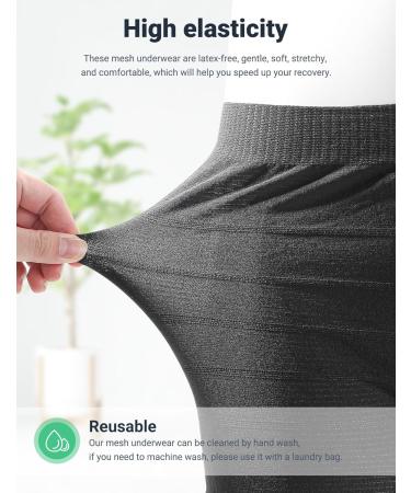Carer Maternity Knickers 4 Pcs - Disposable Postpartum Underwear for Maternity/C-Section Recovery - Stretchable & Breathable - Black - Buy Online on GoSupps.com