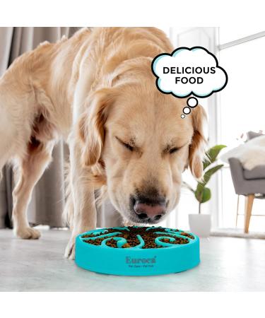 Euroca Feeder Slow Dog Bowl Slow Feeders Bowls Dish for Medium & Large Dogs Maze Interactive Puzzle Bowls Prevents Canine Obesity & Bloat Anti-Choking Dog Bowl (Blue Large) Large Blue - Buy Online on GoSupps.com