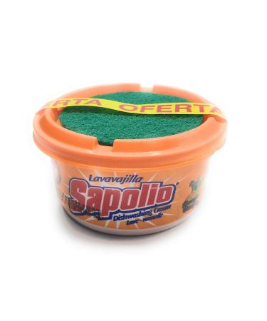 Dishwashing Lavavajilla Cream Orange Naranja 12.6 oz with Sponge