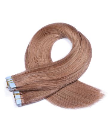 Tape In Hair Extensions #27 Honeyblond - 70cm Remy Real Hair - 20 Bricks 4cm Wide - International Shipping Available - Buy Online on GoSupps.com