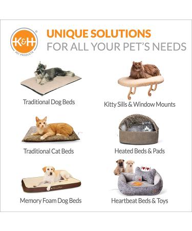 K&H Pet Products Small Heated Pet Bed Warmer | Waterproof Pet Heating Pad - Gray (8.5 x 9 in) - Buy Online on GoSupps.com