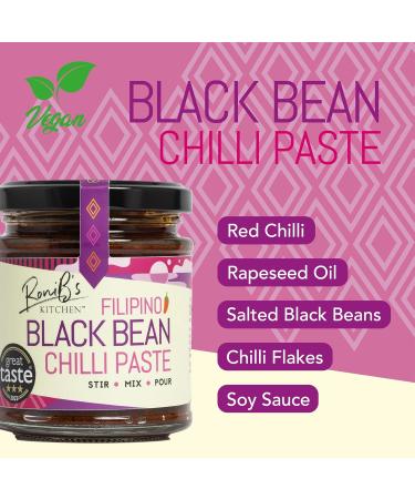 Black Bean Chilli Paste - Vegan- Natural ingredients - Excellent umami boost to any dish any cuisine - Use with meats fish seafood vegetables - Cook bake steam roast grill - 190 ml - Buy Online on GoSupps.com
