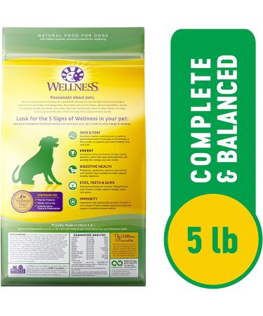 Wellness Natural Pet Food - 5 lbs. Lamb & Barley Dry Dog Food - Buy Online on GoSupps.com
