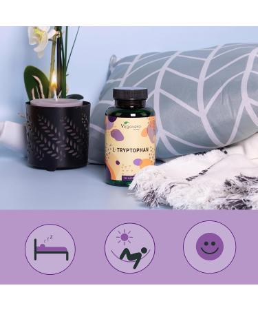L-Tryptophan 500mg | 100% Natural | No Additives & Laboratory Analyzed | Sleep + Mood + Anti Stress | Vegan | 120 Vegavero Capsules - Buy Online on GoSupps.com