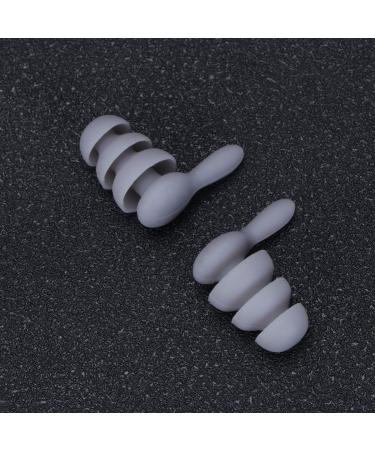 Milisten Silicone Earplugs - 2 Pairs Reusable Black Earbuds for Sleep Swimming & Travel | Noise Reduction Waterproof Earplugs - Buy Online on GoSupps.com
