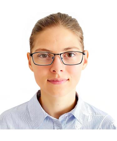 Elegant Mini Metal Reading Glasses - Rectangular Stainless Steel Frame | Free Case | Unisex 1.0 Diopters - Buy Online on GoSupps.com