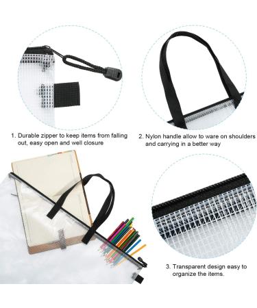 Outus Art Portfolio Bag 19x24 Inch Organizer with Handle and Zipper - Transparent Storage for Large Posters, Painting, Bulletin Boards - Poster Board Holder (1 Piece) - Buy Online on GoSupps.com
