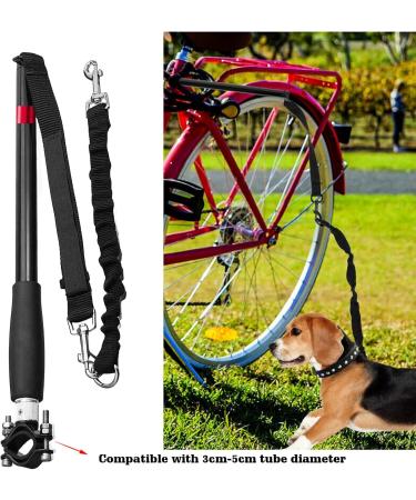 Wiyety Retractable Dog Leash - Perfect for Biking & Training | Safe Easy Installation Control Your Pet with Confidence (Black) - Buy Online on GoSupps.com