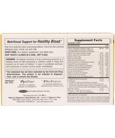 Nature's Plus Hema-Plex 30 Tablets - Sustained Release Iron Supplement for Enhanced Energy & Vitality - Buy Online on GoSupps.com