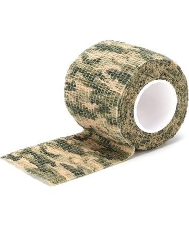 Reusable Camouflage Elastic Bandage - Ankle Knee Finger Arm Support for Outdoor Hunting - Grass Green - Buy Online on GoSupps.com