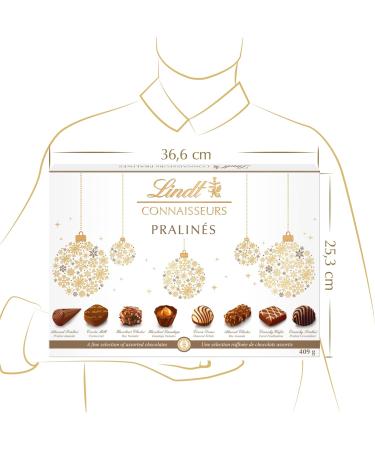 Lindt - Praline KNOWLEDGE Box - Assorted Milk and Dark Chocolate Pralines - Ideal for Christmas 410g - Buy Online on GoSupps.com