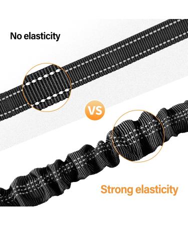 Adjustable Dog Car Seat Belt | Safety Belt for Dogs with Elastic Padding (53-83cm Black) - Secure Your Pet on Every Ride - Buy Online on GoSupps.com