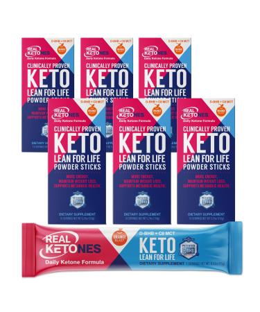 Real Ketones Prime D - Exogenous Keto D BHB + MCT + Electrolytes Drink Mix Supplement Powder, 60 Packets, Orange Blast, for Rapid Ketosis (60 Servings)