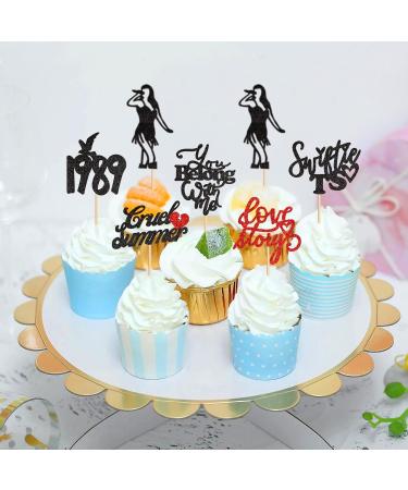 Cyodoos 24PCS Music Singe Cupcake Toppers Music Enthusiast Concert Theme Legendary Since 1989 Theme Party Birthday Birthday Cupcake Toppers for Girls Music Singer Party Cupcake Toppers Black - Buy Online on GoSupps.com
