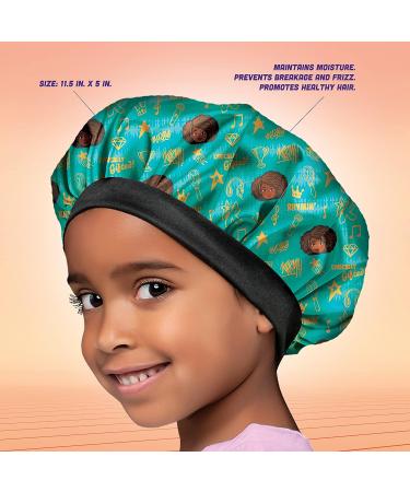 Karma's World Teal Satin Bonnet with Inspirational Quotes - Buy Online on GoSupps.com