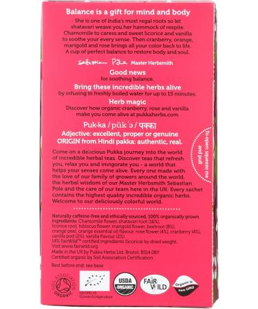 Pukka Herbs - Organic Herbal Tea Womankind - 20 Tea Bags - Buy Online on GoSupps.com