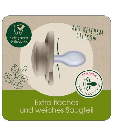 Nip Schnuller Green My Butterfly - Eco-Friendly Pacifier | Size 2 (5-18 Months) | Sustainable Silicone Jaw-Friendly Design - Buy Online on GoSupps.com