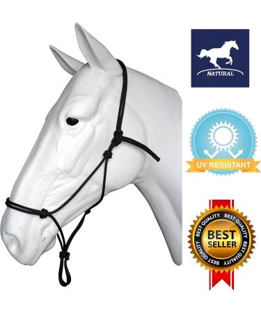 Soft Rope Halters for Horse Training - 11 Sizes - Miniature to Draft - Purple - Cob/Arab Fit - Buy Online on GoSupps.com