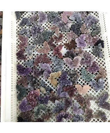 Home 100g Lots of Natural Amethyst Heart Shape Colorful Amethyst Butterfly Gifts Home Decoration Raw Stones and Minerals Home Goods - Buy Online on GoSupps.com