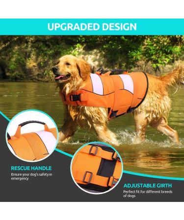 Buy Cit toile Adjustable Dog Life Jacket - Buoyant Sports Swim Vest for Small Medium & Large Dogs - Ideal for Safe Swimming - Buy Online on GoSupps.com