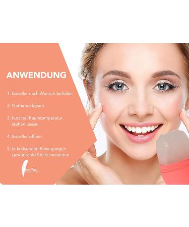 Beyou Ice Roller - Rose Design Edition | Premium Silicone Anti-Aging Skin Care Tool | Pink Face Ice Cream Scooter - Buy Online on GoSupps.com