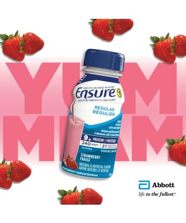 Ensure Regular Nutritional Supplement Shake Nutrition To Stay Active And Energetic Strawberry 6 x 235-mL Bottles Strawberry 235 ml (Pack of 6) - Buy Online on GoSupps.com