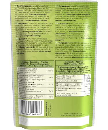 Dogz Finefood Wet Dog Food - N 4 Chicken & Pheasant - Grain-Free Sugar-Free High Meat Content - 12 x 100g Bags - Delicatessen Food for Dogs & Puppies - Buy Online on GoSupps.com