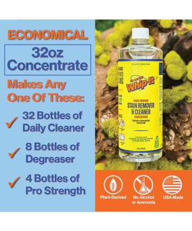Whip it Miracle Cleaner Concentrate Concentrate 32 oz - Buy Online on GoSupps.com