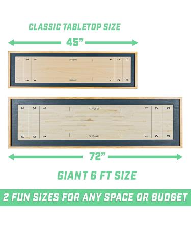 GoSports Shuffleboard and Curling 2 in 1 Board Games | Fun Indoor Family Game - Buy Online on GoSupps.com