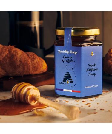 Gwenyn Gruffydd - French Raw Mountain Forest Chestnut Single-Origin Honey - Pure and Natural - Unpasteurised WildFlower Honey - unfiltered unheated - from Non-Sugar Fed Bees (227g Glass Jar) - Buy Online on GoSupps.com