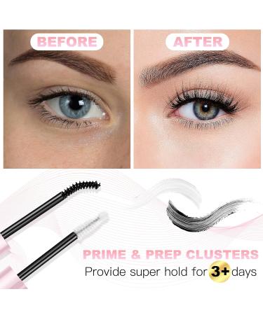 Lash Bond and Seal Cluster Eyelash Glue - Strong Hold, Latex-Free, Waterproof Adhesive for DIY Eyelash Extensions | LOPHE 2-in-1 Sealant Mascara - Buy Online on GoSupps.com