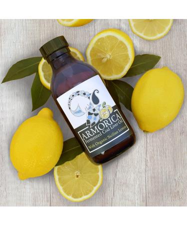 Armorica Cold Processed Lacto-Fermented Cod Liver Oil 200ml - Sicilian Lemon | Raw & Premium Quality | Made with Atlantic Cod in the UK - Buy Online on GoSupps.com