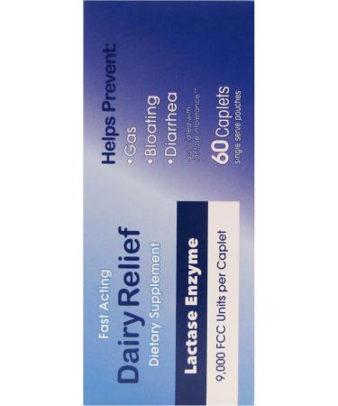 Guardian Dairy Relief Fast Act Caplets 9000 FCC Lactase Enzyme (60 Caplets) - Buy Online on GoSupps.com