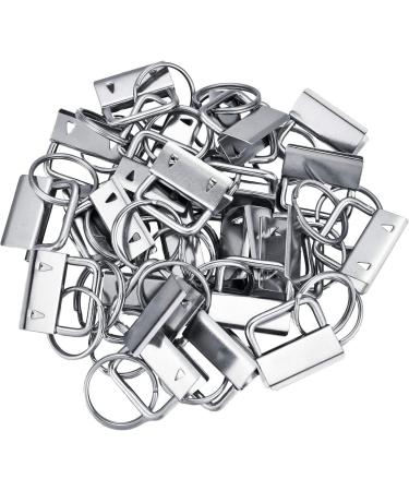 Qovydx 45Pcs 1 Inch Silver Wristlet Key Fob Hardware Set with Split Rings - Ideal for Keychains and Lanyards - Buy Online on GoSupps.com