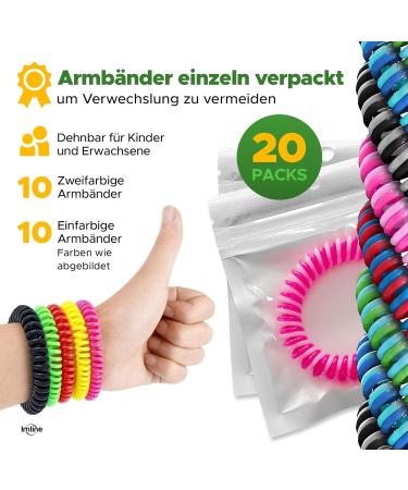 Ultimate Mosquito Protection Set: 20 Bracelets 90 Stickers & DEET-Free Spray - Reusable Mosquito Repellent Solutions - Buy Online on GoSupps.com