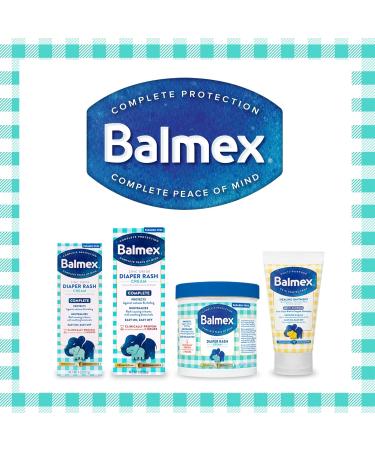 Balmex Diaper Rash Cream 16 oz x 2 Pack | Zinc Oxide Formula for Baby's Sensitive Skin - Buy Online on GoSupps.com
