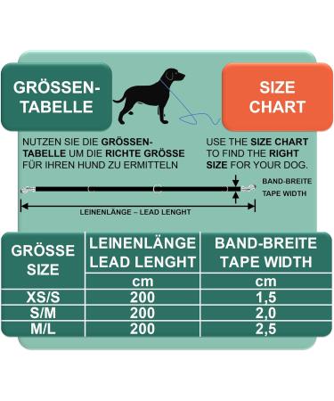 DEY Premium Dog Leash - 2m Adjustable Air Mesh | For Small to Large Dogs | Retractable & Double Leash | Multiple Colors Available | Orange S/M - Buy Online on GoSupps.com