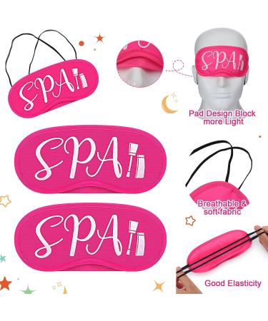 24 Pcs Rose Pink Spa Eye Mask Cover - Lightweight Blindfold for Girls Spa Party Favors - Buy Online on GoSupps.com