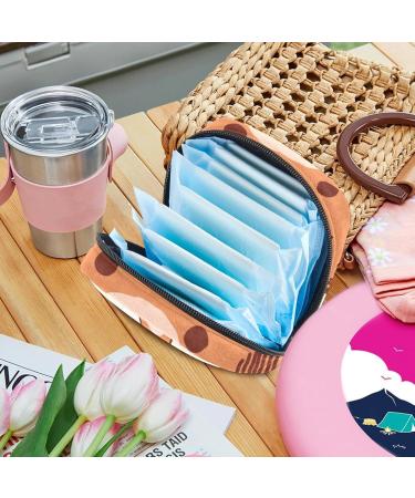 Eco-Friendly Hand-Drawn Women's Binding Bags | Zippered Menstrual Cup & Period Essentials - Multi-Colored - Buy Online on GoSupps.com