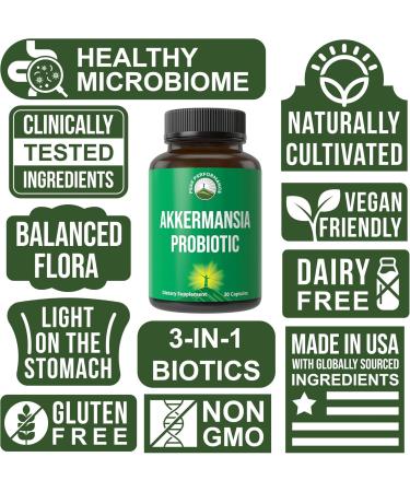 Akkermansia Probiotic to Increase GLP-1 Production. Ultra High Strength Akkermansia Muciniphila Live Strain With Prebiotic Fiber for Gut Health & Microbiome Balance. Delayed Release 3rd Party Tested - Buy Online on GoSupps.com