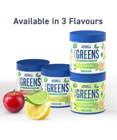  Applied Nutrition Applied Nutrition Critical Greens - Super Greens - Immune System Boosting Powder - Nutritious Superfood Vegan Moringa Powder (150g - 30 servings) (Unflavored) - Buy Online on GoSupps.com