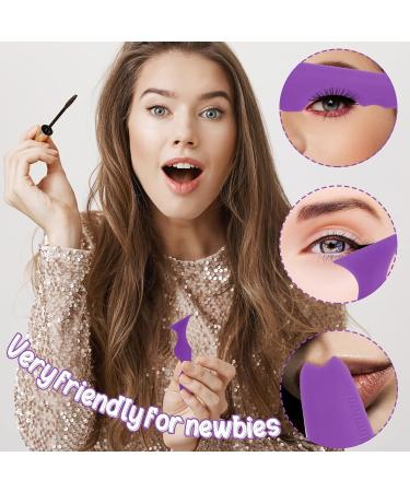 Jeffdad 4-Piece Reusable Silicone Eyeliner Template Set - Purple | Multifunctional Makeup Tool for Beginners and Professionals - Buy Online on GoSupps.com