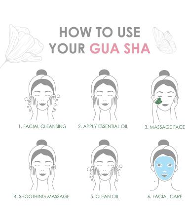 Fuasha Gua Sha Facial Tools Set - Premium 2-in-1 Jade & Rose Quartz | Lymphatic Drainage Massage Stone for Face | Sculpting Pack & Guasha Tool - Buy Online on GoSupps.com