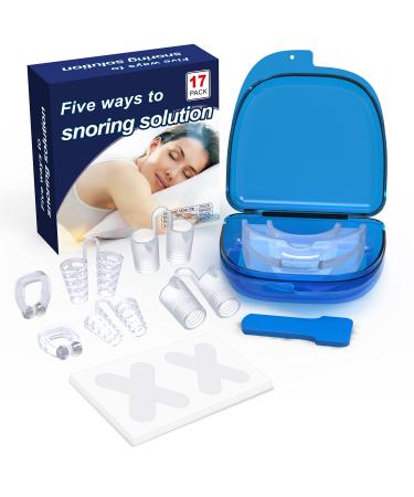 Snoring Solution Snore Stopper Comfortable Sleep Contains 2 Magnetic Nose Clips 4 Nose Dilators Silicone Nose Clips (White)