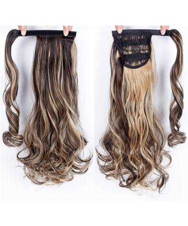 Hair Bun 22" Long Wavy Ponytail Lengthening Synthetic Curly Wraparound Ponytail Hair Extension Hair Clip Women Wig Curly Bun Hair Extension Hair Piece (Color : 03 Size : 22inches) 22inches 03 - Buy Online on GoSupps.com