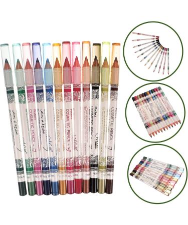 DOITOOL 24 pcs Lasting Eyeliner Lip Waterproof Makeup Long Liner Eye Colorful Pencil Cosmetic Eyebrow Pen - Buy Online on GoSupps.com