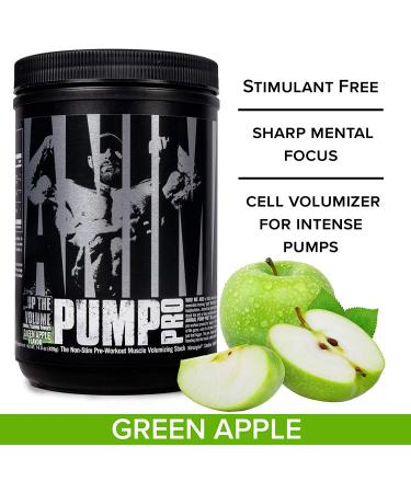 Universal Nutrition Animal Pump Pro Non-Stim Pre-Workout - Green Apple 14.8 oz (420g) - Buy Online on GoSupps.com